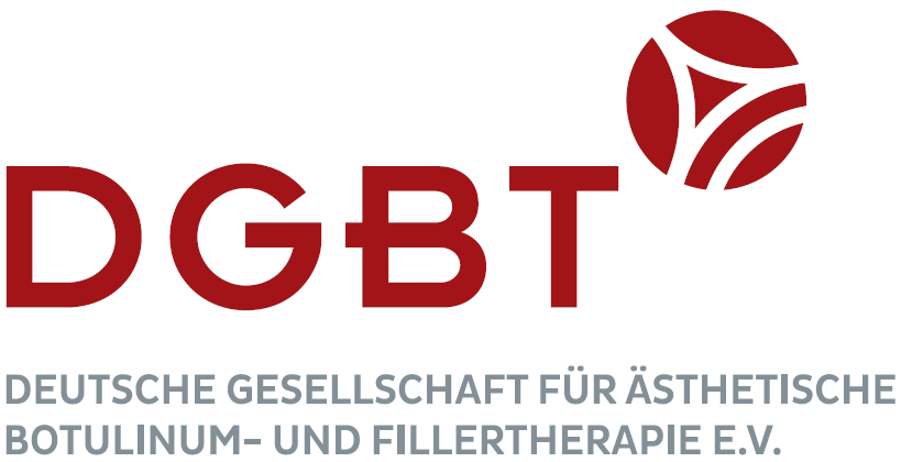 Logo der Deutschen Gesellschaft für Ästhetische Botulinum- und Fillertherapie (DGBT)